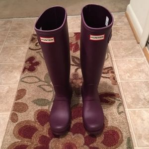 HUNTER Rainboots Purple